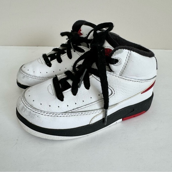 Nike Air Jordan 2 Retro PS Chicago White Black Varsity Red AJ2 DQ8564 106 - Picture 10 of 17